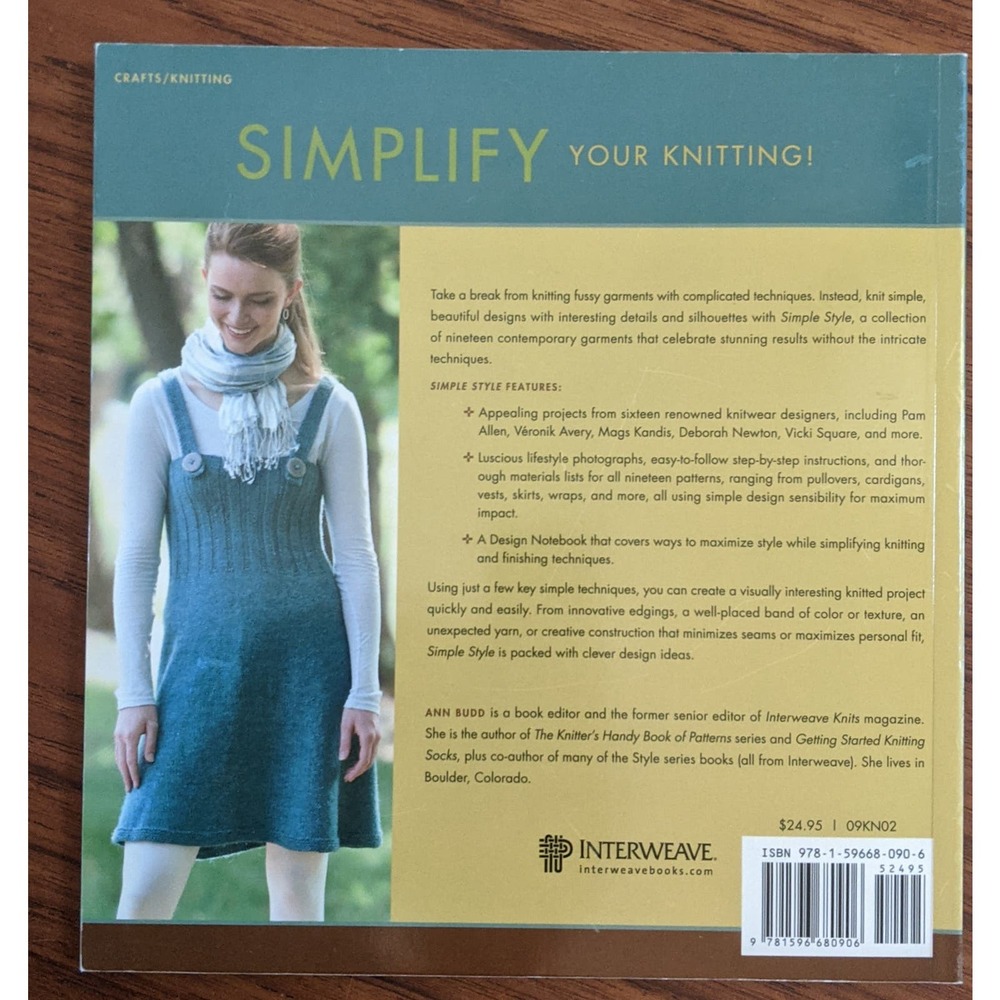 Simple Style 19 Knitting Pattern Book - Picture 4 of 4